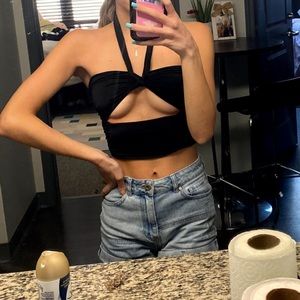 I.AM.GIA Black Crop Top
